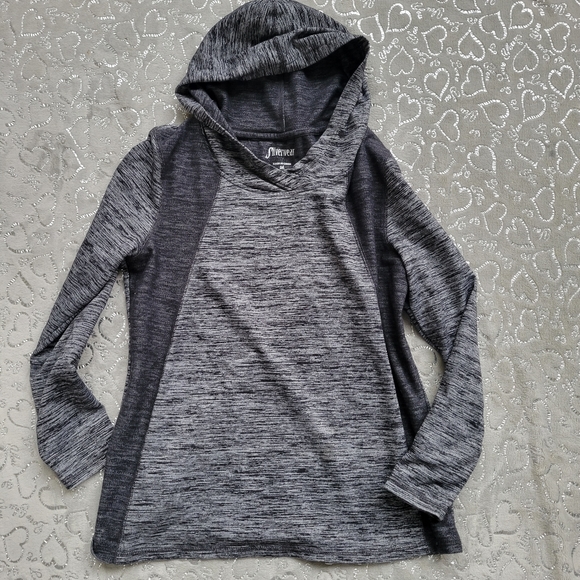 Gray Silverwear Hoodie Side Stripe Hooded Sweatshirt Silver Wear M - Picture 1 of 5